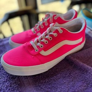 Hot Pink Vans size 9.0